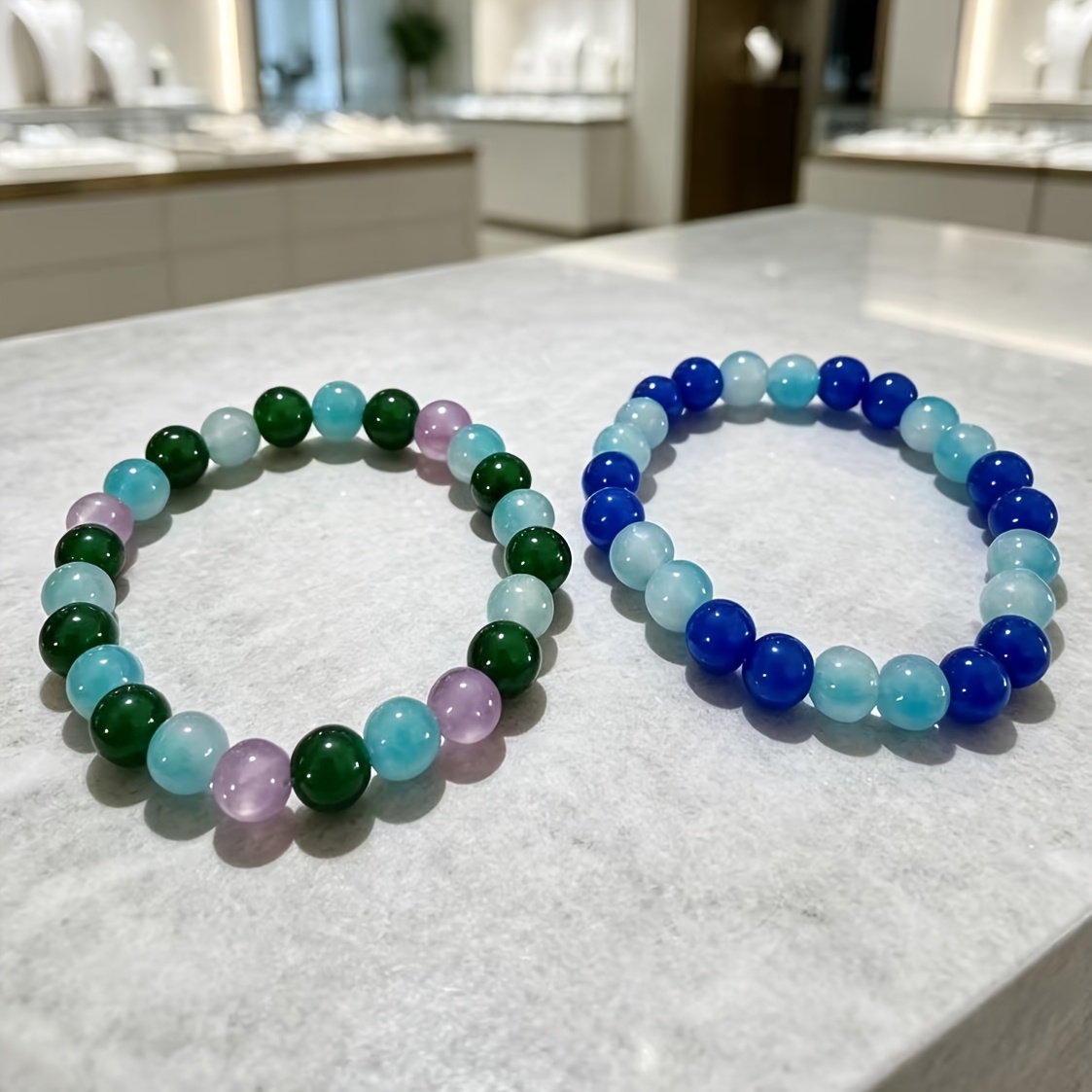Natural Stone Bracelets Set, Positive Emotion Transformation